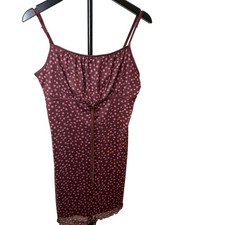 NWT Women's FOREVER 21 Mini Dress L Burgundy Pink Floral