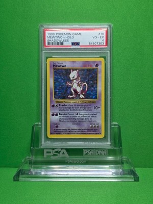 POKEMON 1999 BASE SET MEWTWO HOLO SHADOWLESS 10 PSA 4 | eBay