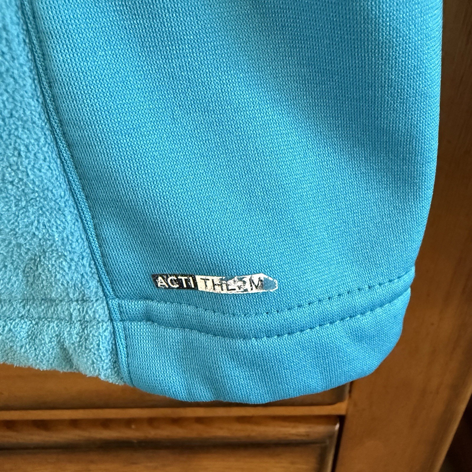 Salomon Giacca Pile Donna Media Blu Teal Acti Termica Tasche con Cappuccio