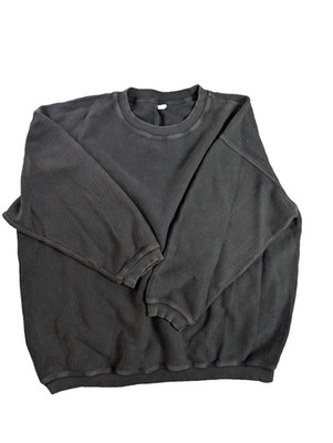 Aeri Men s Crewneck Sweatshirt Gray   Boxy Fit   Size Approx. XL