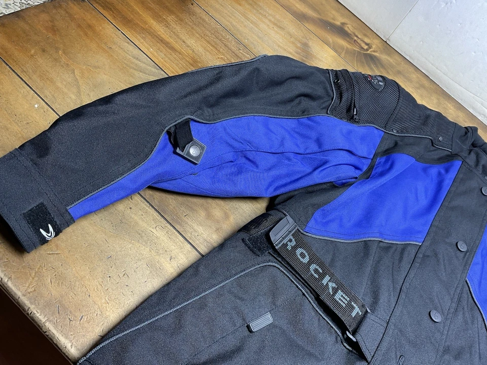 Joe Rocket Women's Ballistic Series Padded Black/Blue Size M Motorcycle Jacket - Image 3 of 4