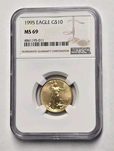 1995 1/4 OZ $10 Gold American Eagle NGC MS69 SKU04