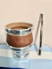 Mate cup yerba argentino  + bombilla straw