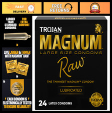 Large Size Thin Condoms - 24 Count, Ultra Comfort, Extra Lubricated, Premium Qua