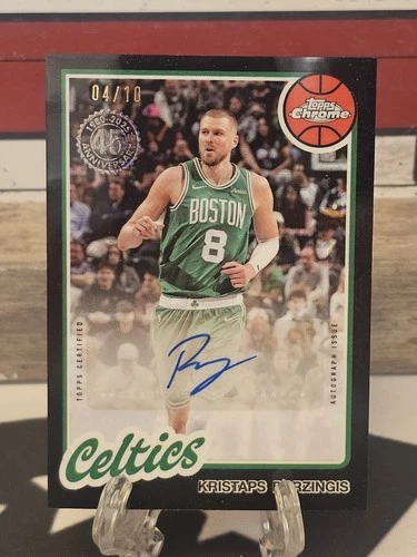 2025-26 Topps Kristaps Porzingis Chrome Autograph Black Refractor /10