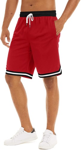 Herren schnelltrocknende Basketballshorts Fitnessstudio Training Athletik Netzshorts Sporthose - Bild 43 von 56