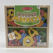Melissa  Doug Magnets-in-a-Box Letters  Numbers 63 Pieces New 7921