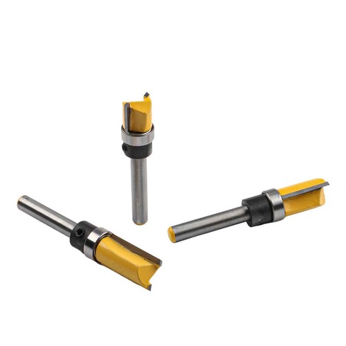 Shank Cutting Router Bit Trim Woodwork 1/4\" Accessories Flush Milling - Foto 13 di 18