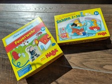 HABA Meine ersten Spiele - Feuerwehr und HABA 1,2, Puzzelei Zahlen eins 1-10