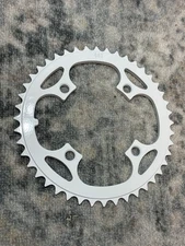 Hard Luck Bmx 104mm BCD 4 Bolt Chain Ring 44 Teeth White Colored