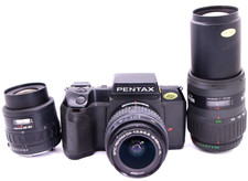 Pentax SF10 fotocamera pellicola SMC AF DA 18-55mm 35-80mm 70-200mm 3...