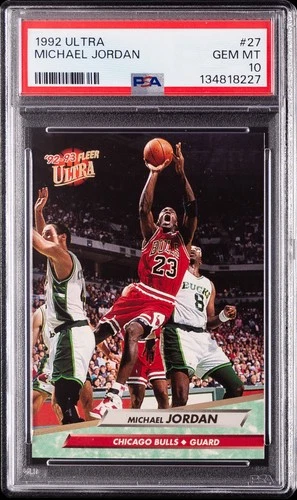 1992 FLEER ULTRA #27 MICHAEL JORDAN PSA 10
