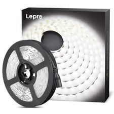 Lepro White LED Strip Light 5M (No Plug Striplight Only) 300 LEDs 2300lm 6000K
