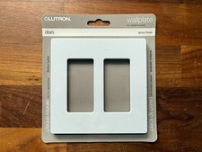 Lutron CW-2-WH Claro 2-gang Wall Plate - White