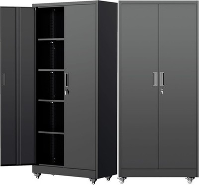 Heavy Duty Tool Cabinets, Garage Storage Cabinet Adjustable Shelves & Lockable