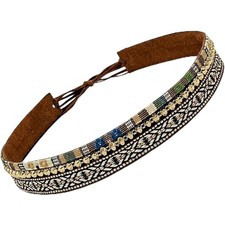 Cowboy Hat Band for Women Men,Handmade 1 Count Pack of 1 , Black white