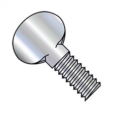 ZORO SELECT 1124T Thumb Screw, 10-32 Thread Size, Spade, Zinc Plated Steel,,