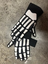 Biker Skeleton Bone Gloves Racing Cycling Motorcycle Mechanics Full Finger New