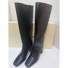 On 34th Womens Millerr Faux Leather Knee-High Boots Black