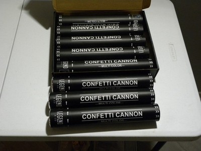 8 Legend & Co. 12 inch Confetti Cannons Multicolor Biodegradable