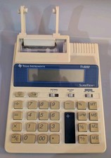 Texas Instruments TI-5032 Super View Electronic Calculator Printer w/ AC Adapter