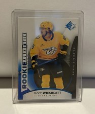 2025-26 Upper Deck SP Rookie Authentic’s - Ozzy Wiesblatt Blue #123 (RC)