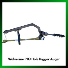 Wolverine Pto Hole Digger Auger With A 6 Inch Bit Tractor Mounted Attachment