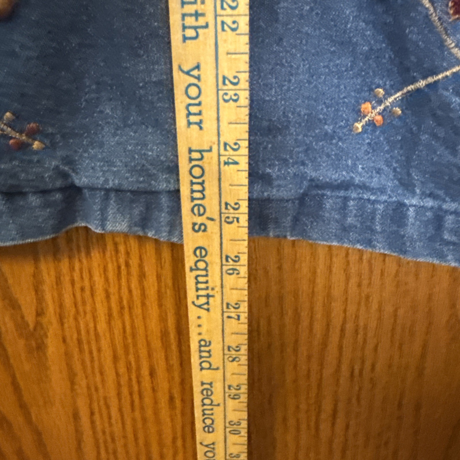 New Direction Denim Jacket Medium Fall Autumn Lea… - image 5