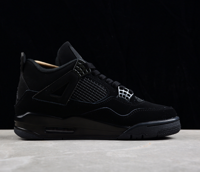 靴 JORDAN BRAND AIR JORDAN 4 RETRO BLACK Jordan 4 “Black Cat”Retro Men's Black Basketball Shoes Mid-Top | eBay