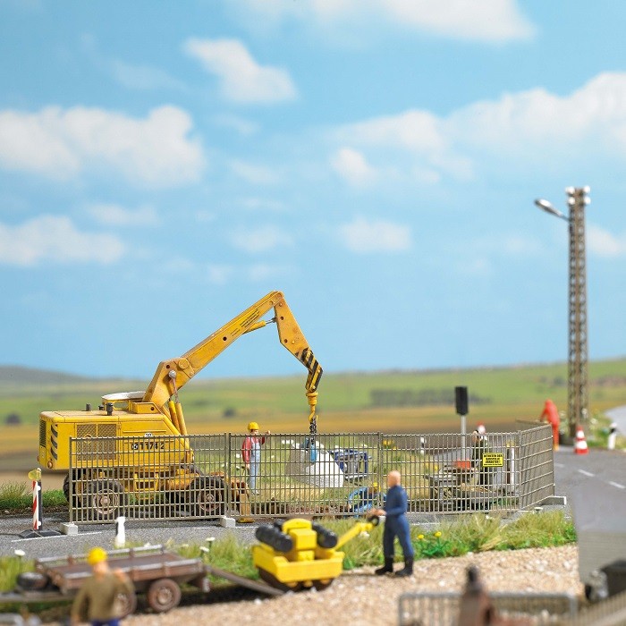 Busch 1024 - 1/87 / H0 Construction Fence - New