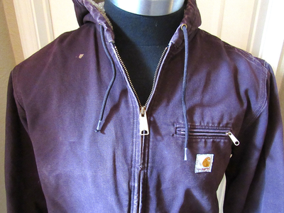 Carhartt Sherpa Lined Washed Duck Jacket Womens xl REG WJ141-DWN