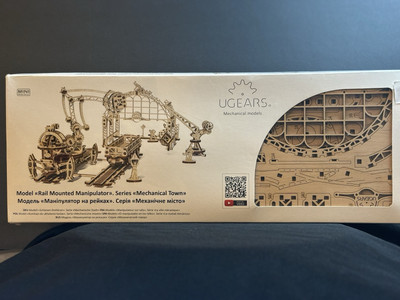 Ugears Plywood Rail Manipulator Mechanical Town Series Collectible Mech. Model