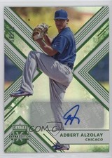2018 Panini Elite Extra Edition Emerald Auto 18/25 Adbert Alzolay #87 Auto s3g