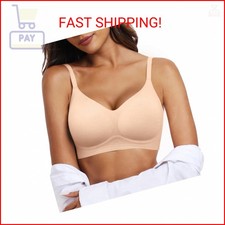 OEAK Womens Wireless Jelly Bras Comfortable Push Up Bra No Underwire Gel Bra Ful