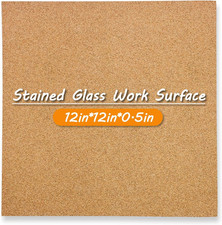 12"X12"X0.5" Stained Glass Supplies - Heat Resistant Work Surface, Cutting Mat,