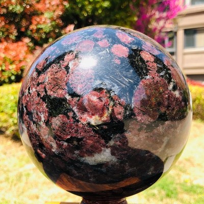 4710g Natural Firework Stone Quartz Sphere Crystal Ball Healing  Decorati
