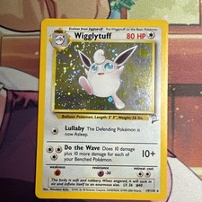 Pokémon TCG Wigglytuff Holo Rare Card 19/130 Base Set 2 Swirl on eBay