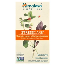 Himalaya StressCare 120 Vegetarian Capsules Dairy-Free, Gluten-Free, Non-GMO,