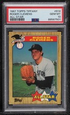 1987 Topps All Star Tiffany Roger Clemens #614 PSA 10 GEM MT 10yf