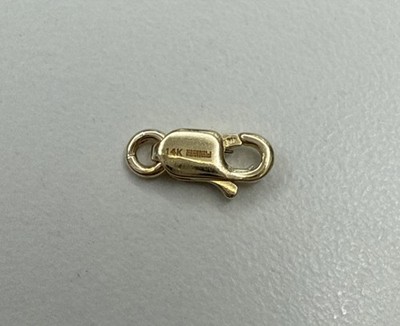 Effy 14k Gelbgold Oval Karabinerverschluss 10,20x3,8 mm Verschluss Fundstück Made In Italy