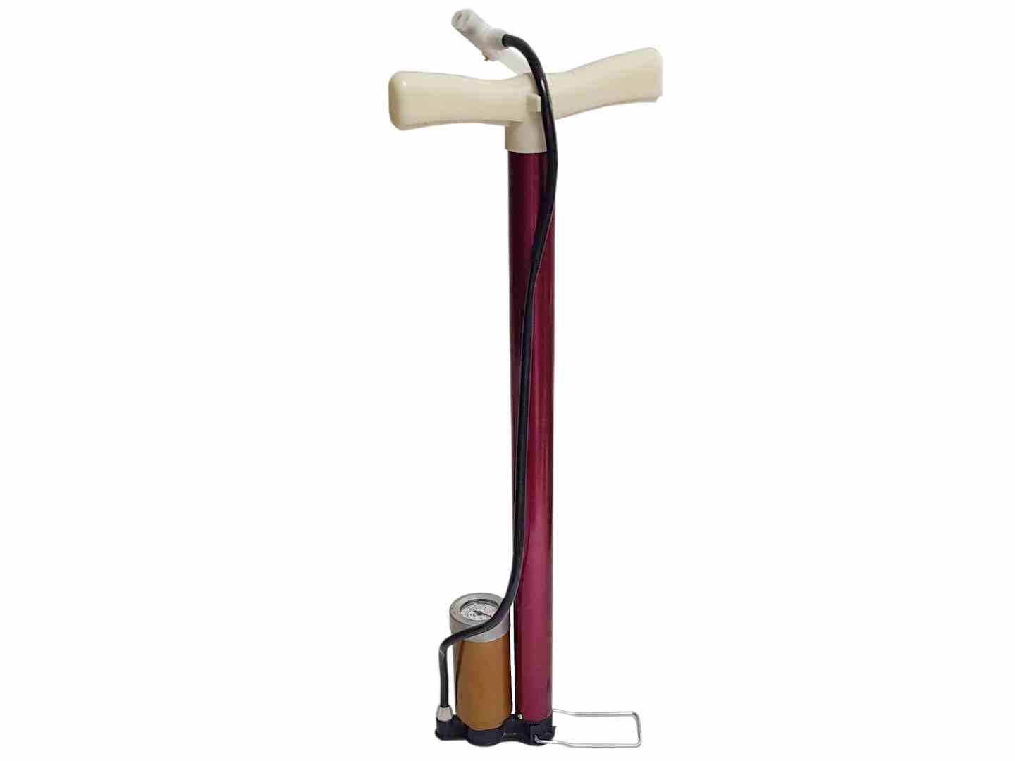 Pompe à main rouge haute pression 100 PSI pour pneus de vélo et ballons