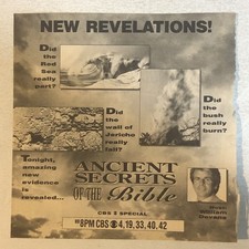 Ancient Secrets Of The Bible Special Vintage Print William Devane Tpa17