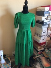 Shein Smocked Green Dress Medium 