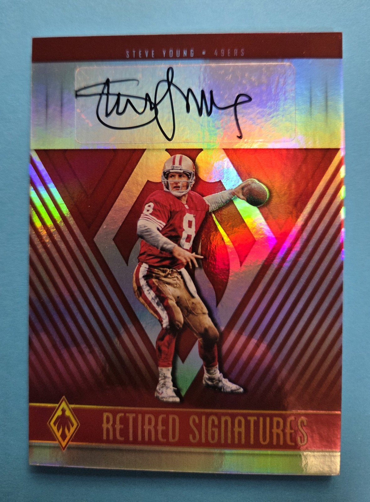 STEVE YOUNG  2017 Panini Phoenix Retired Signatures Auto 05/10 #RS-SY 49ers 