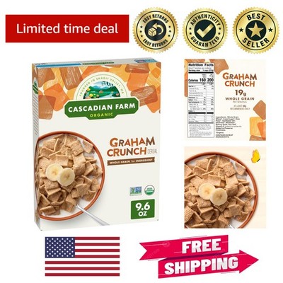 Healthy Organic Graham Crunch Cereal, 9.6 oz   19g Whole Grain per Serving