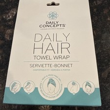 Daily Concepts Daily Hair Towel Wrap Quick Drying New One Size Teal