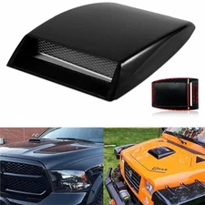 🚗Universal Black Car Decorative Air Flow Intake Hood Scoop Vent Bonnet Cover