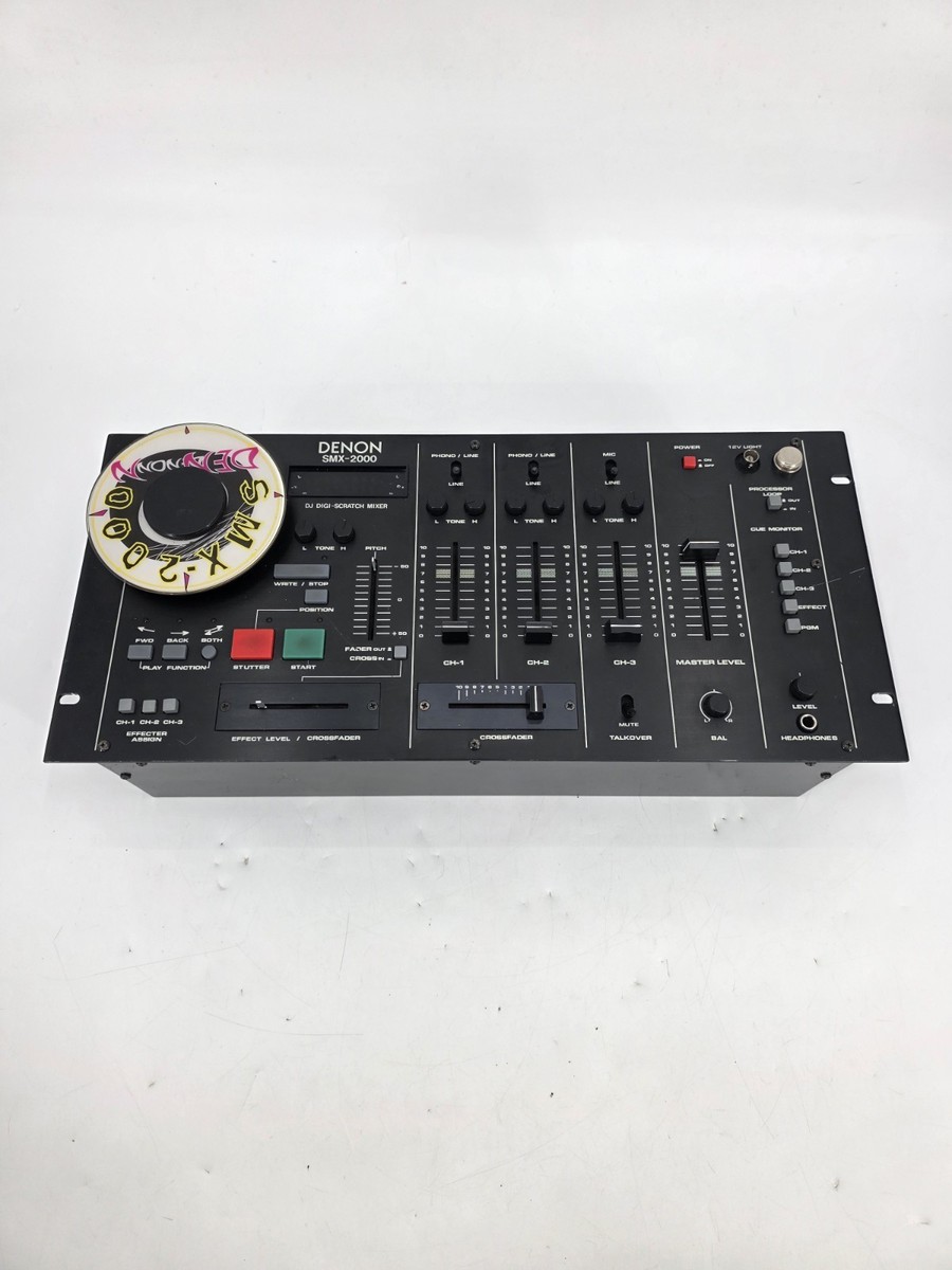 Denon SMX-2000 DJ Mixer with Scratch Fun-ktion! Ultra-Rare! Cut