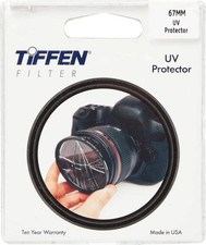 Tiffen 67UVP Slim 67mm UV Protection Filter for Camera Lens, Clear Optical Glass
