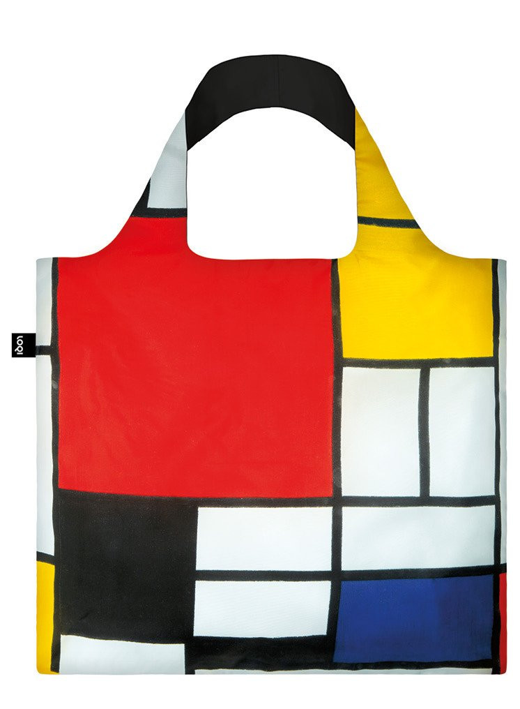 LOQI Museum Piet Mondrian Composition Red Yellow Blue And Black Bag Borsa (k8l)